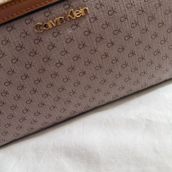 Calvin Klein Taupe and Cognac Bag - Picture 2 of 8